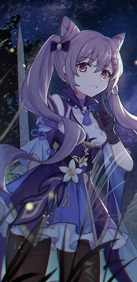 Image Unlock Your Potential With Keqing Wallpaper