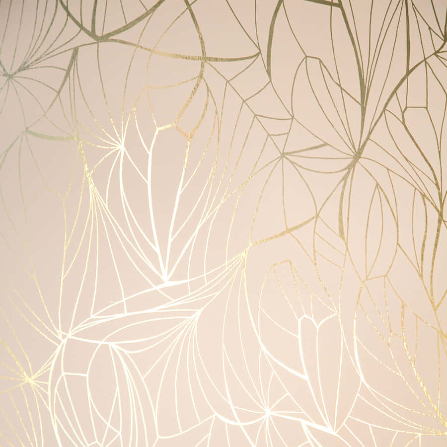 Image Vibrant Pink And Gold Abstract Art Wallpaper