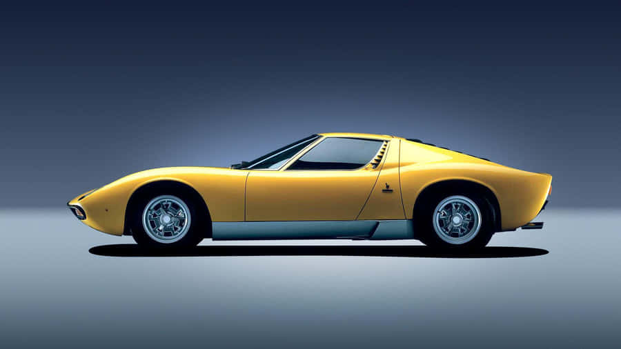 Immaculate Lamborghini Miura Showcasing Its Timeless Design Wallpaper