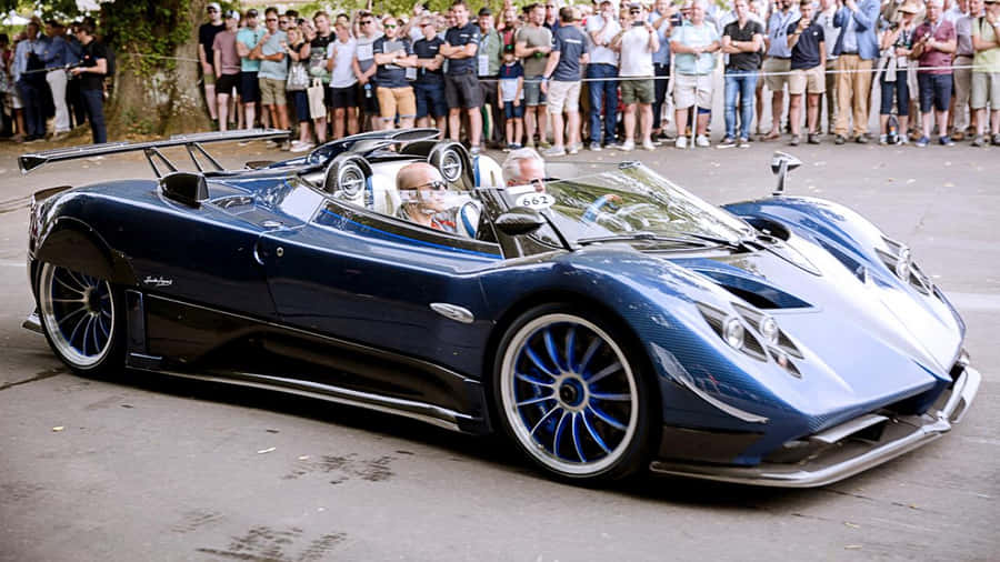 Immaculate Pagani Zonda Hp Barchetta Showcasing Its Aesthetic Design And Exceptional Speed Wallpaper