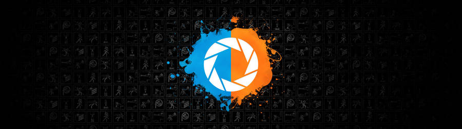 Immerse Yourself In A World Of Endless Possibilities With Portal Dual Screen. Wallpaper