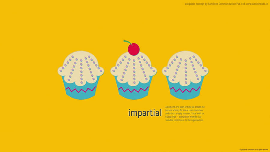 Impartial Cupcakes Wallpaper