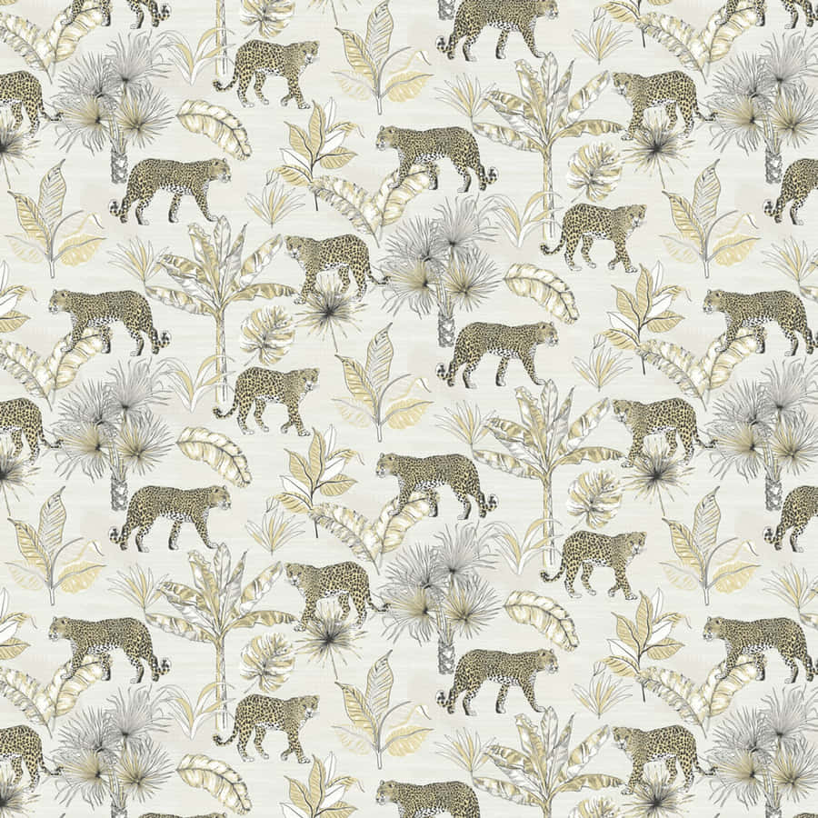 Impartial Tigers Design Wallpaper