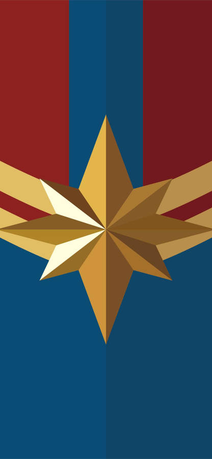 Impressive Logo Captain Marvel Iphone Wallpaper