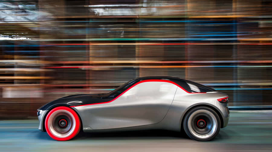 Impressive Opel Gt On Open Road Wallpaper