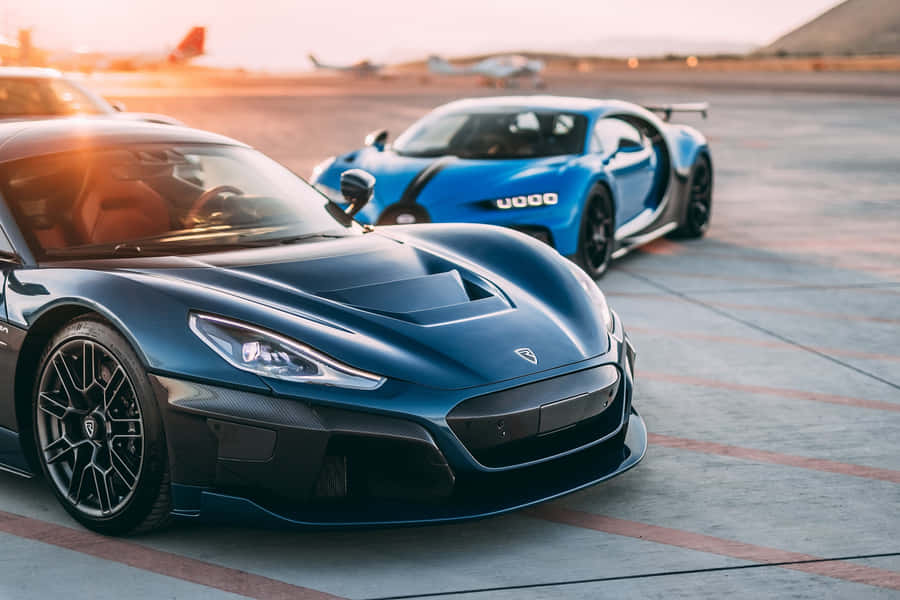 Impressive Performance Of Rimac Nevera On Track Wallpaper