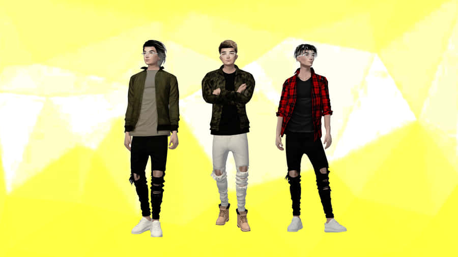 Imvu Yellow Guy Trio Wallpaper