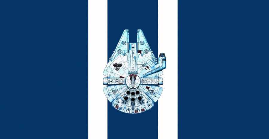 In A Galaxy Far, Far Away, The Millenium Falcon Embarks On Its Epic Journey. Wallpaper