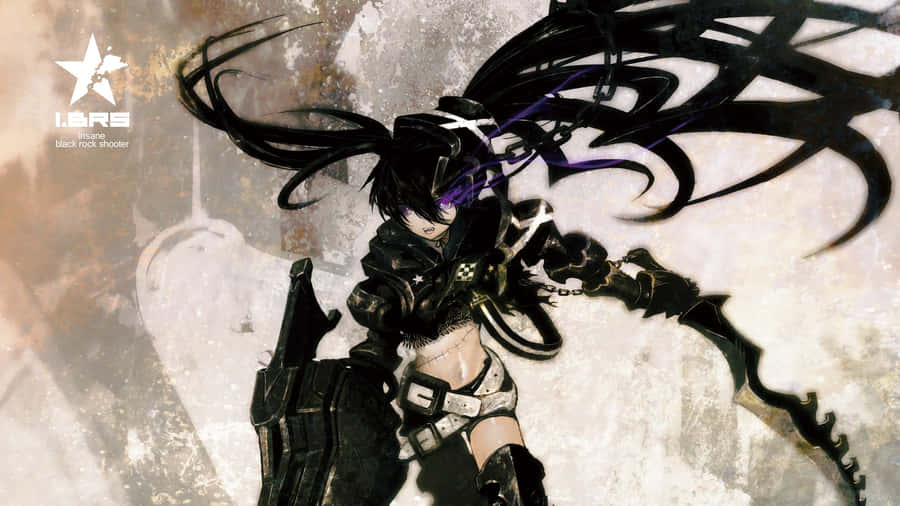 Inane Black Rock Shooter Poster Wallpaper