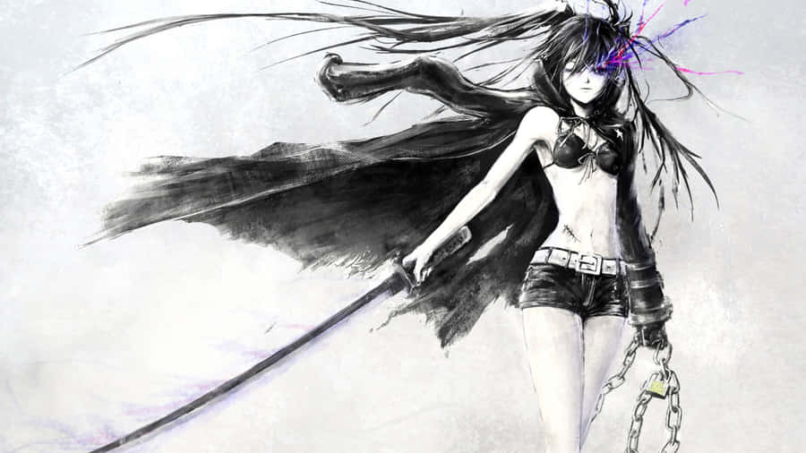 Inane Girl With Katana Wallpaper