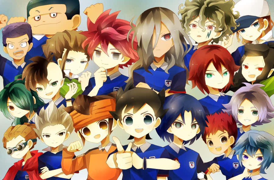 Inazuma Eleven Characters Collage Wallpaper