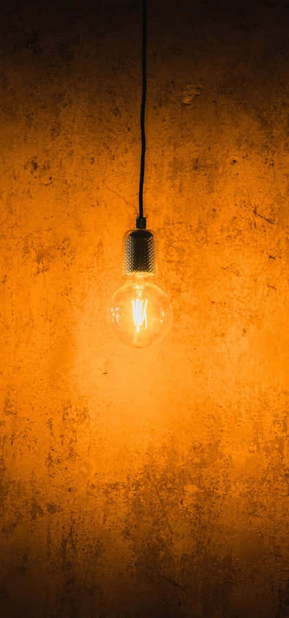 Incandescent Bulb Hanging Wallpaper