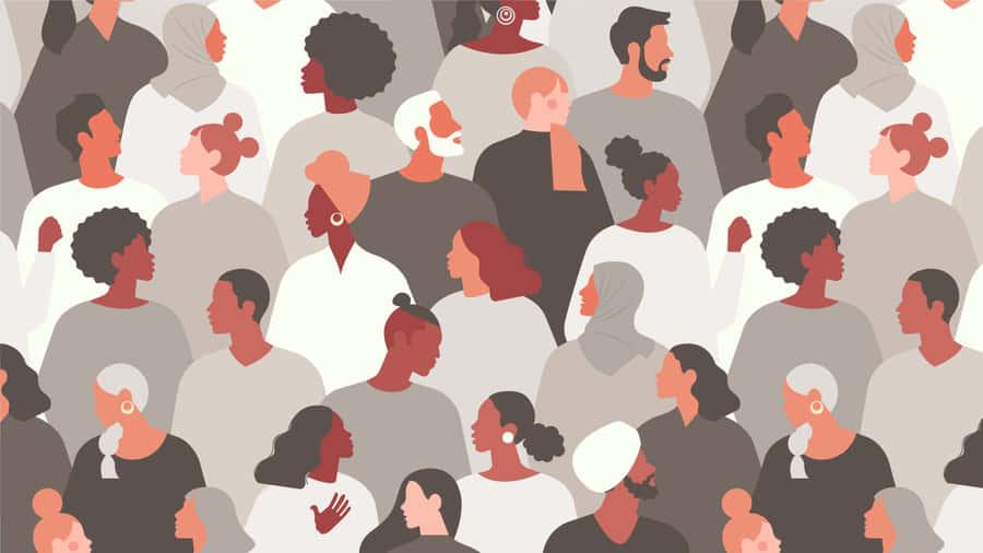 Inclusive Society Aesthetic Desktop Wallpaper