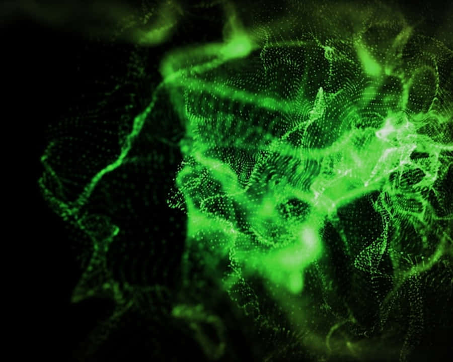 Indefinite Green Shape Wallpaper