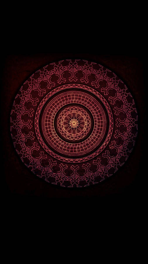 Indian Aesthetic Dark Mandala Wallpaper