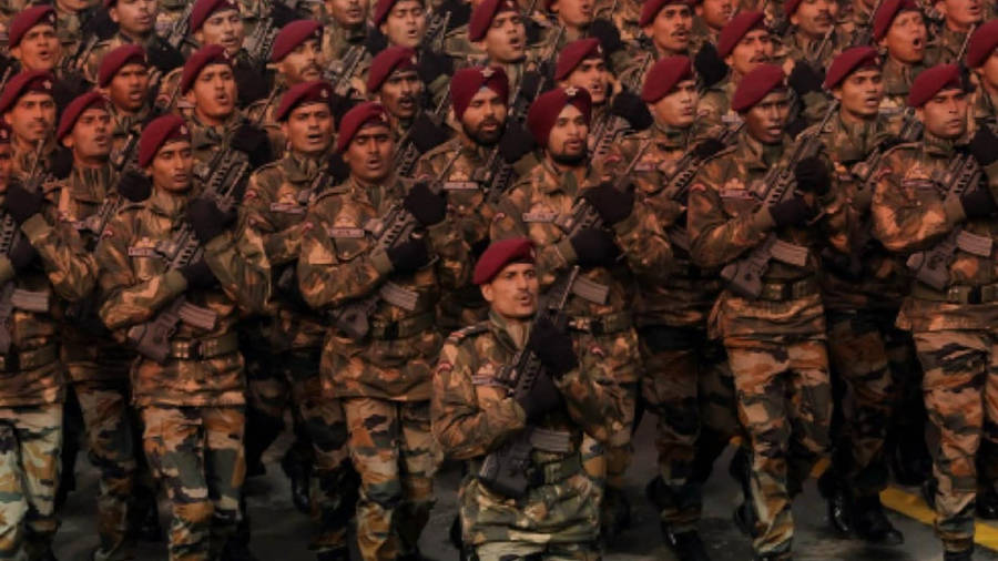 Indian Para Commandos In Formation Wallpaper