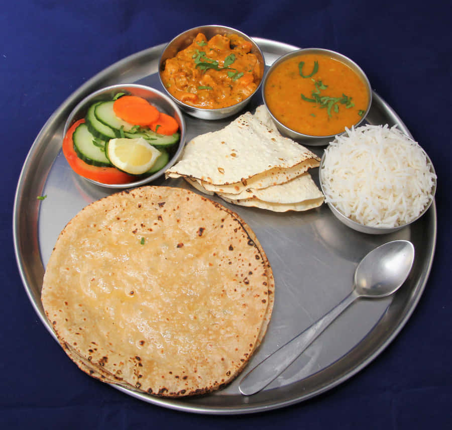 Indian Vegetarian Thali Meal.jpg Wallpaper