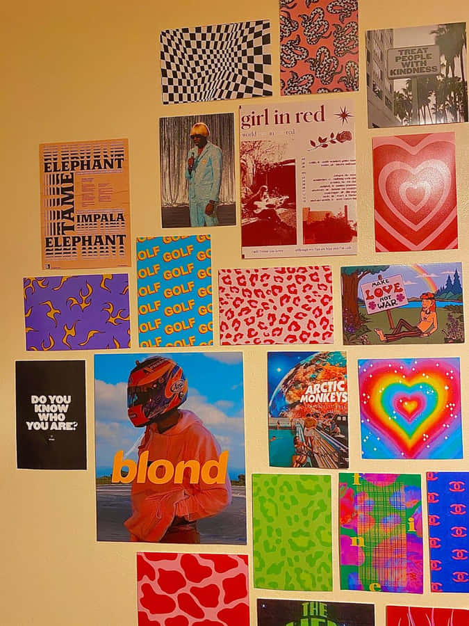 Indie Music Wall Collage Wallpaper