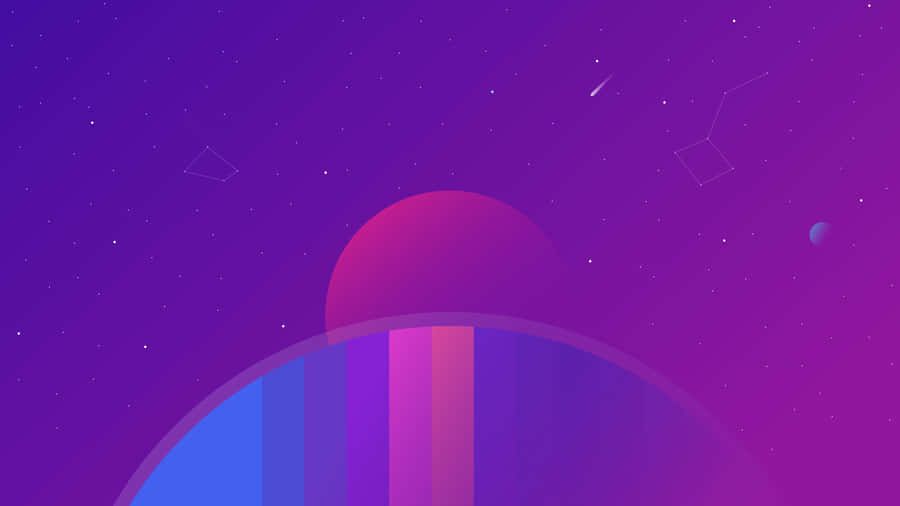 Individual Purple Planet Wallpaper