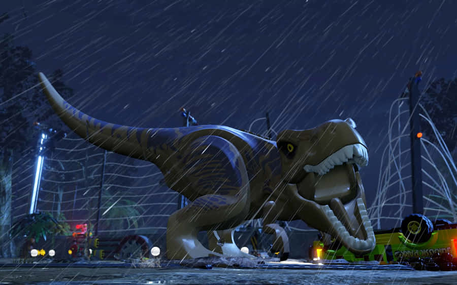 Indominus Rex Escapein Rain Wallpaper