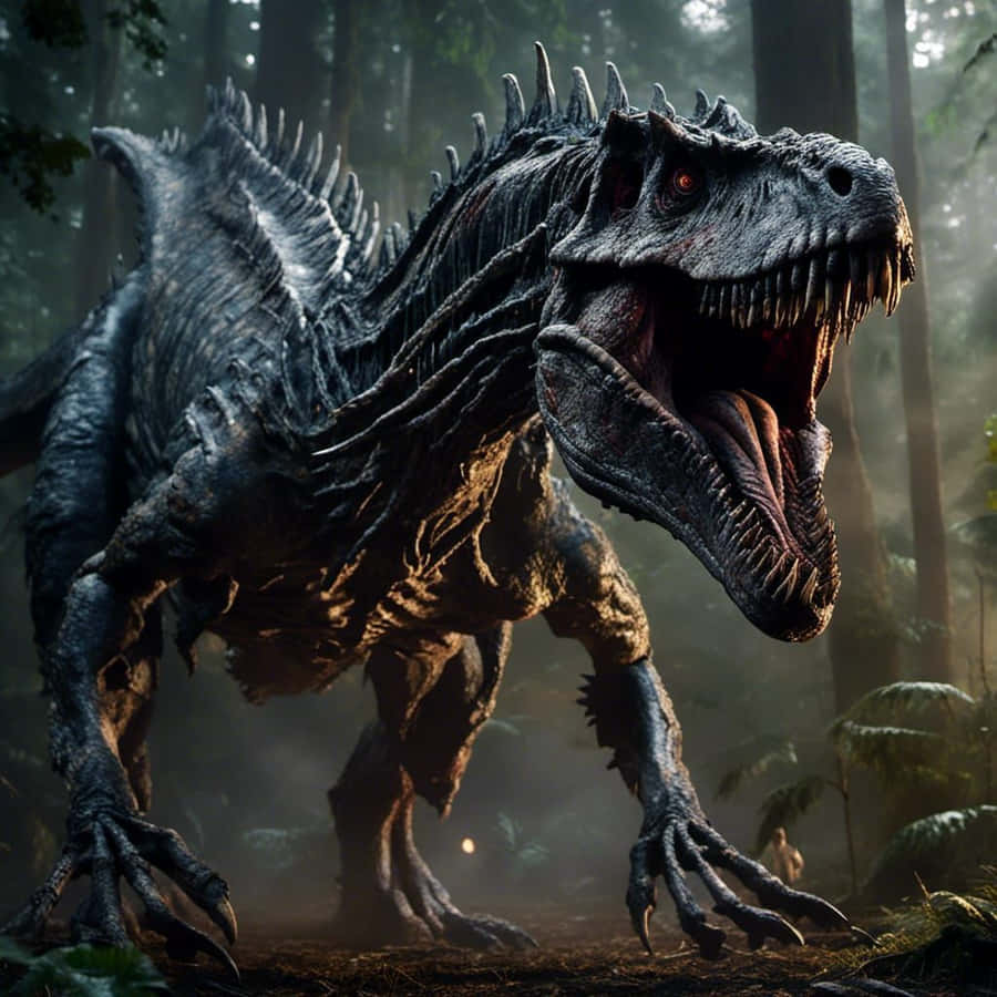 Indominus Rex In Forest Wallpaper