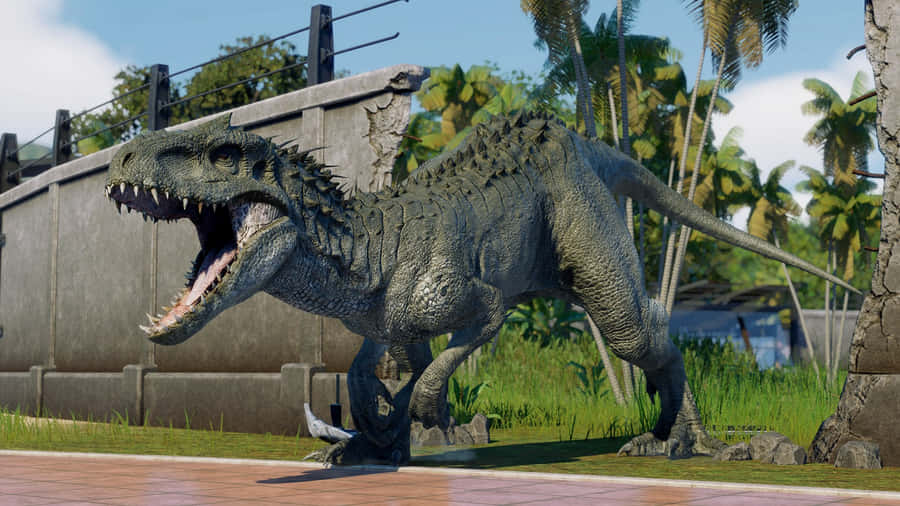 Indominus Rex In Jurassic Park Wallpaper