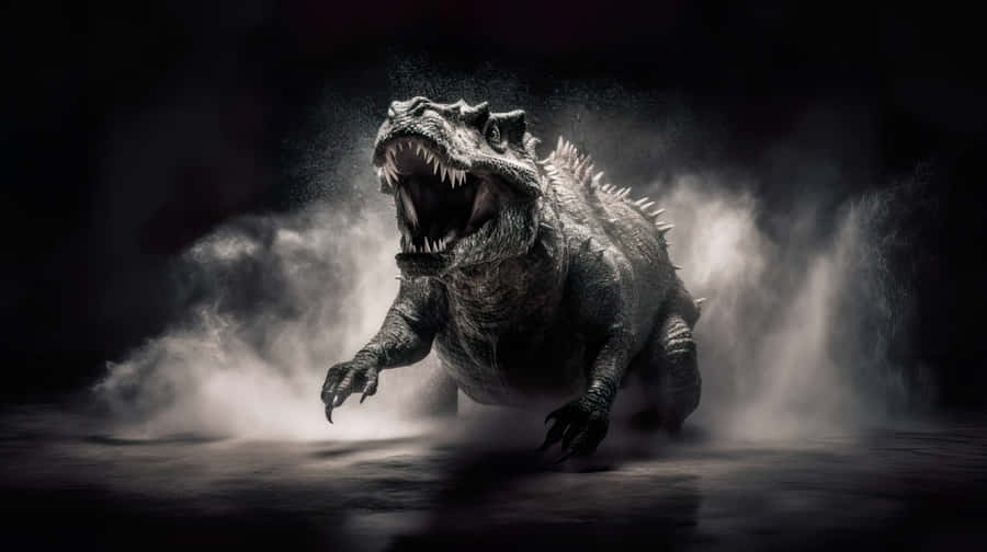 Indominus Rex Roaringin Mist Wallpaper