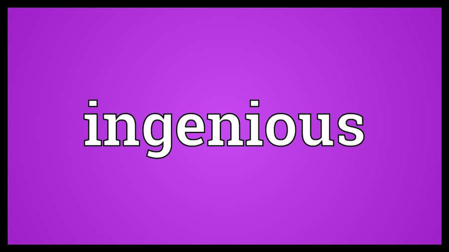 Ingenious Wordon Purple Background Wallpaper