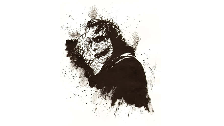 Ink Blot Abstract Portrait Wallpaper