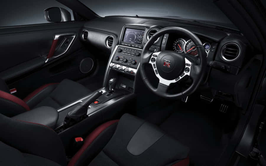 Inside Car All Black Wallpaper