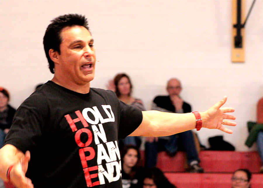 Inspirational Athlete Marc Mero In Action Wallpaper