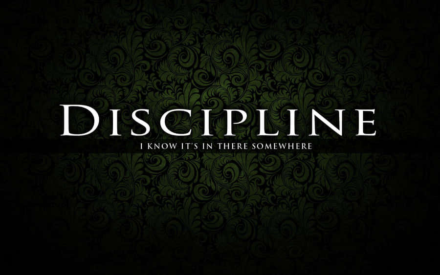 Inspirational Discipline Quote Wallpaper Wallpaper