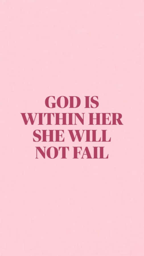 Inspirational Pink Bible Verse Wallpaper