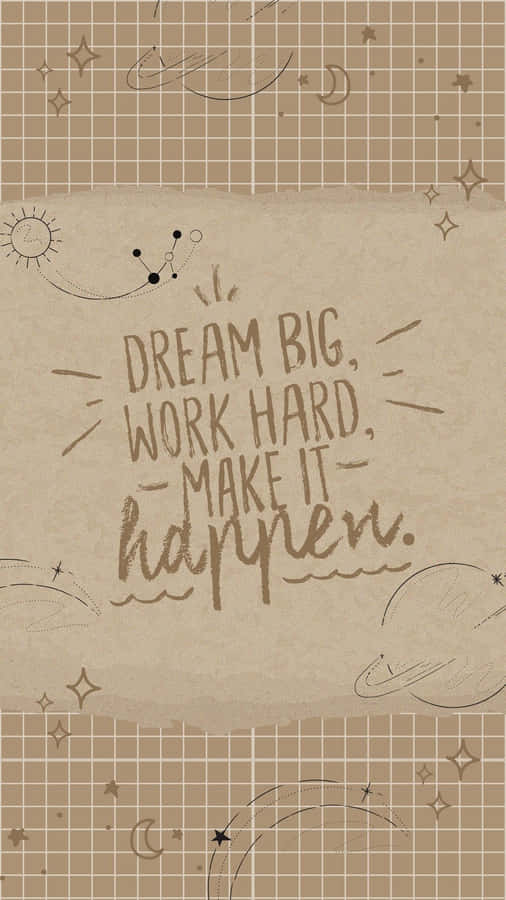 Inspirational Quote Astronomy Background Wallpaper