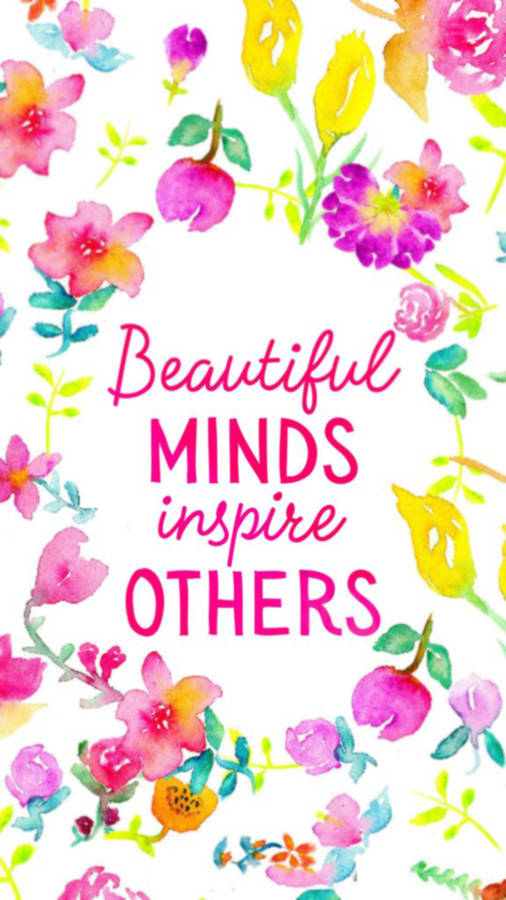 Instagram Story Floral Inspiring Quote Wallpaper
