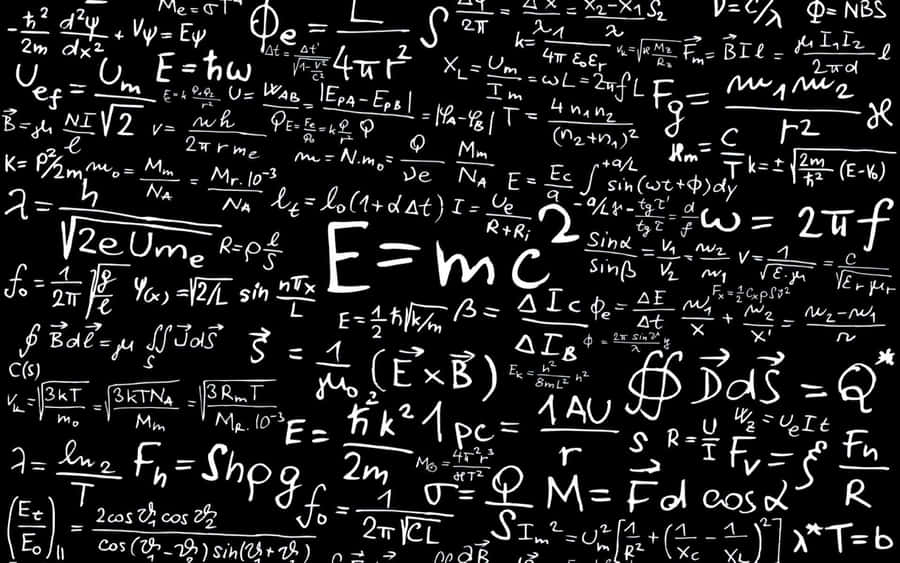 Integral Physics And Mathematics Formula Wallpaper