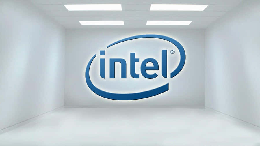 Intel Logo Modern Office Wall Wallpaper