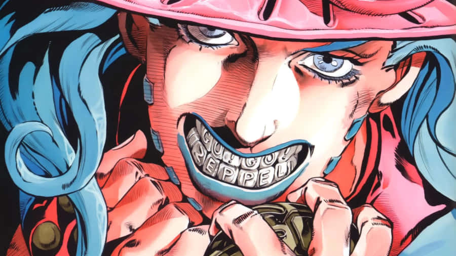 Intense Action In Jojo Steel Ball Run Wallpaper Wallpaper