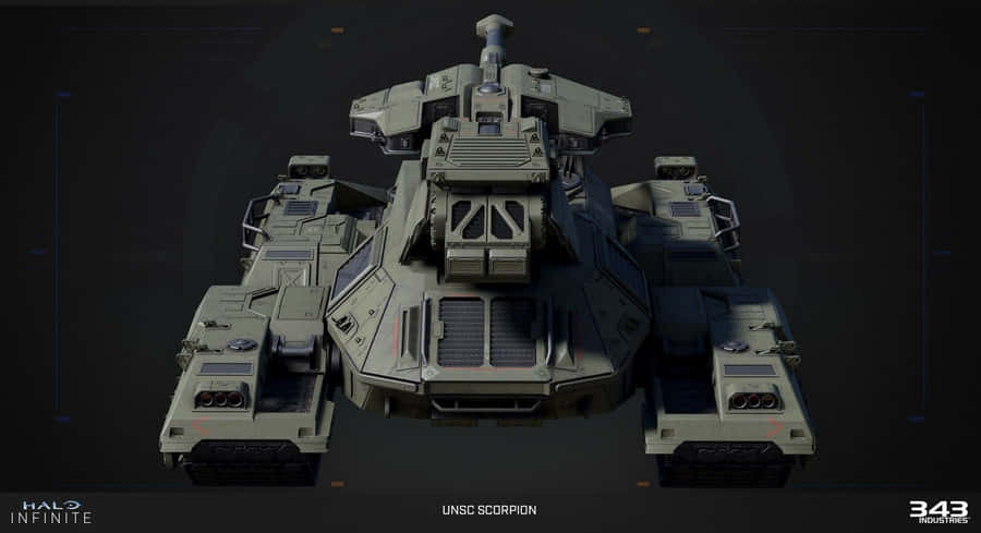 Intense Action Scene - Scorpion Halo Battle Wallpaper