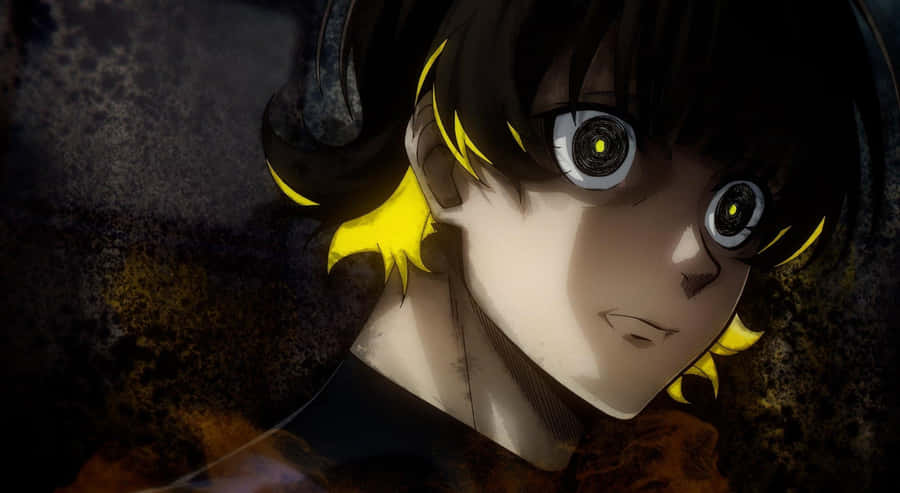 Intense Anime Character Gaze Wallpaper