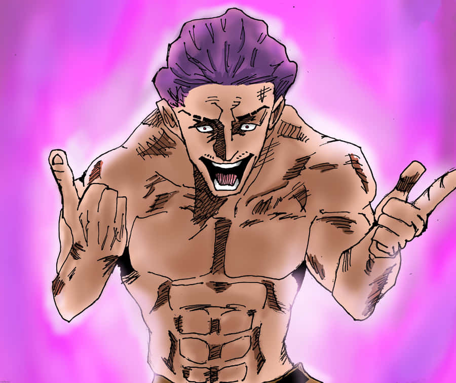 Intense Anime Character Gesture Wallpaper