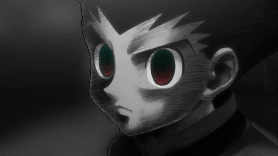 Intense_ Anime_ Character_ Glare Wallpaper