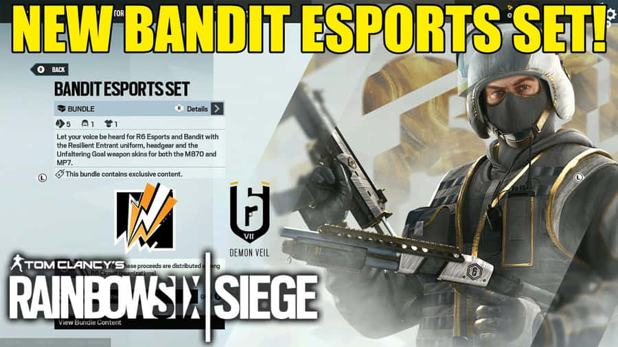 Intense Bandit Action In Rainbow Six Siege Wallpaper