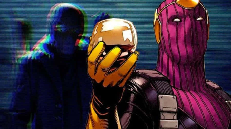 Intense Baron Zemo In Action Wallpaper