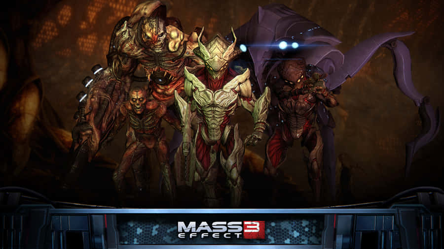 Intense Battle In Mass Effect Multiplayer Wallpaper
