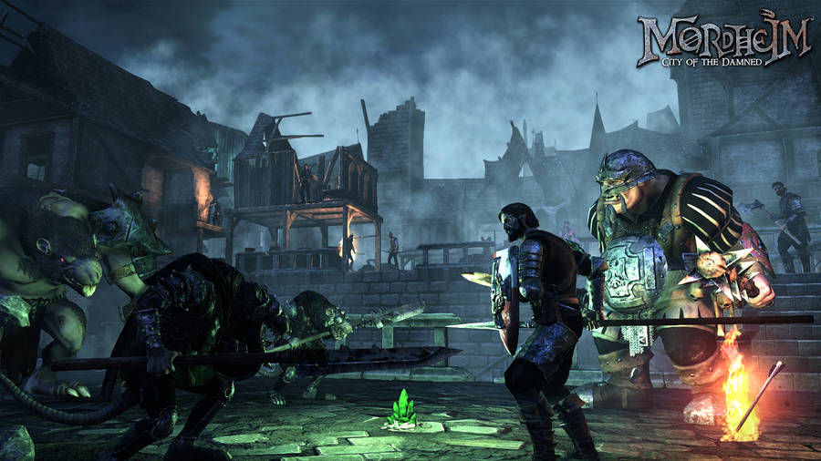 Intense Battle In Mordheim: City Of The Damned Wallpaper