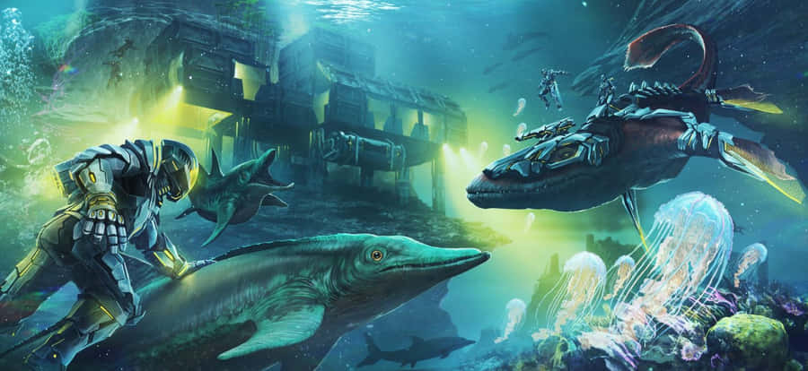 Intense Battle In The Wilderness Wallpaper