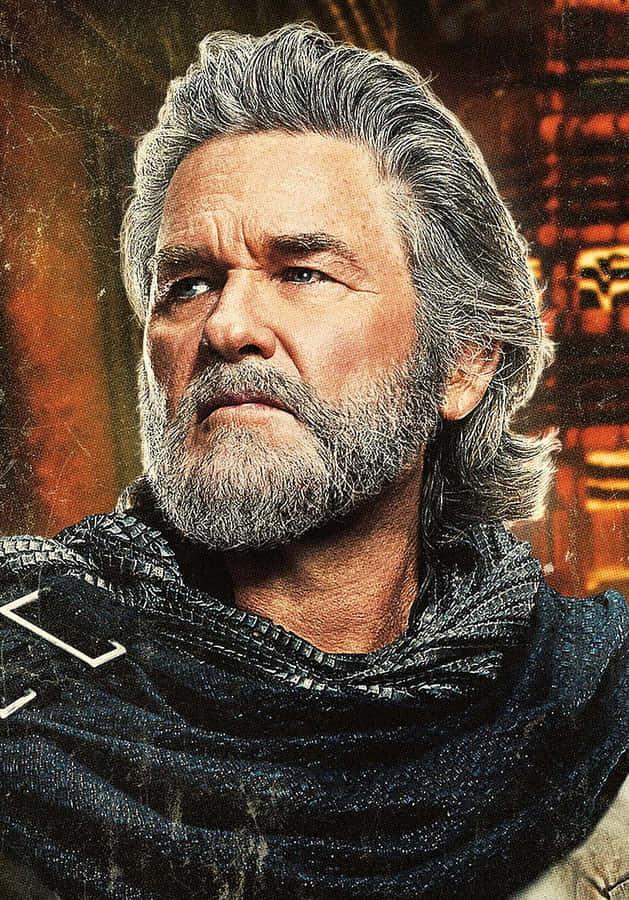 Intense Bearded Man Portrait Wallpaper