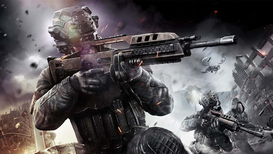 Intense Call Of Duty First-person Shooter Action Wallpaper