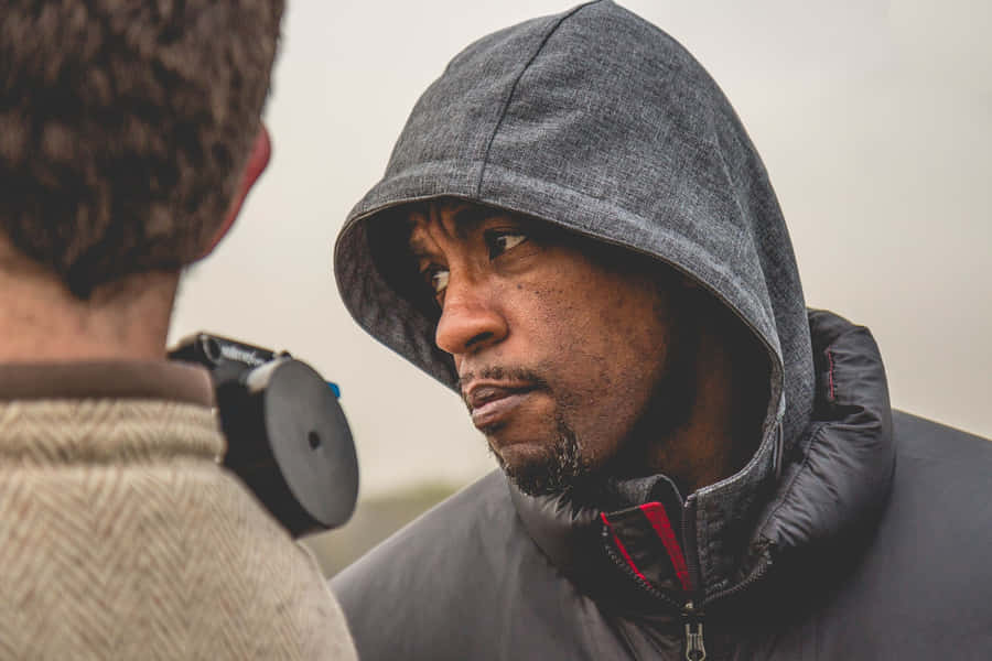 Intense Conversation Outdoors.jpg Wallpaper